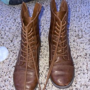 Brown ankle boots